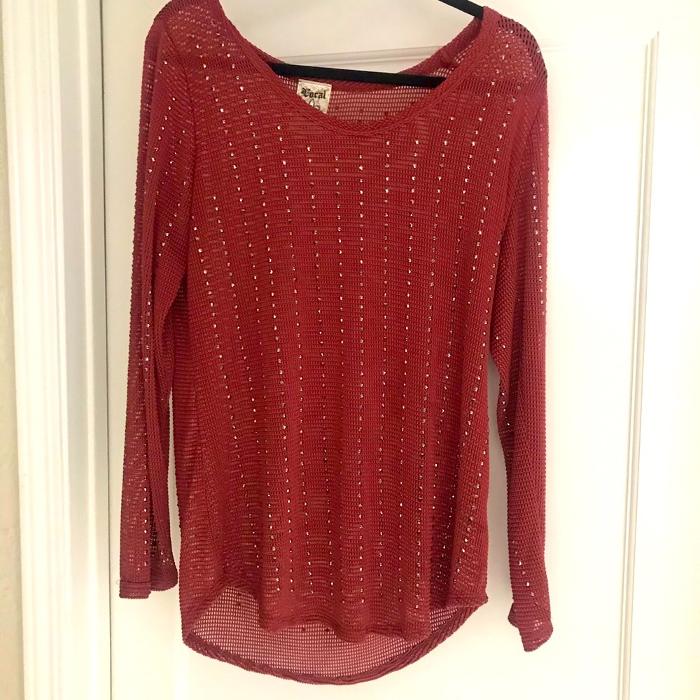 Vocal long top with bling